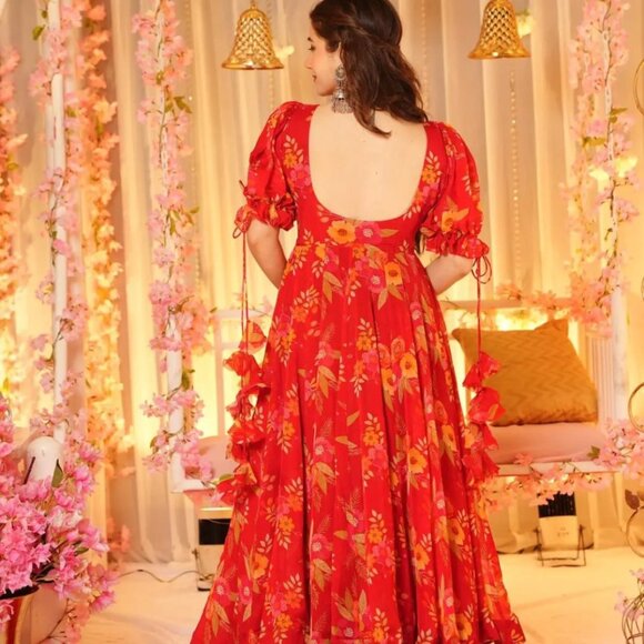 Silk Printed Salwar Suit - Picture 12 of 13